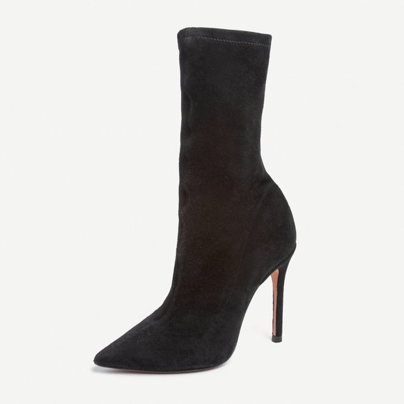schutz krysta suede sock booties